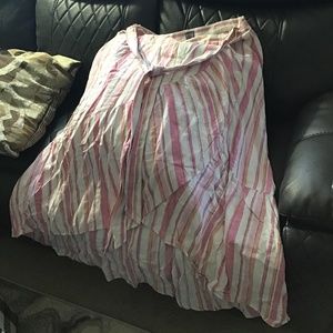 Brand new Pink and white skirt